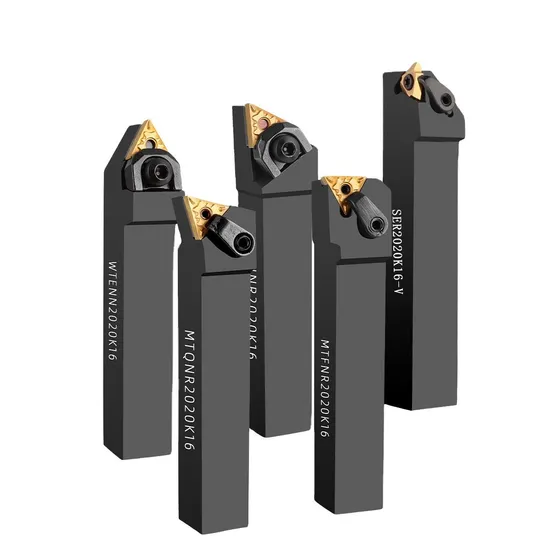 Deskar CNC Tool Holder Indexable External Turning Tool Set Carbide Inserts Steel Workpiece Turning Lathe Holder CNC